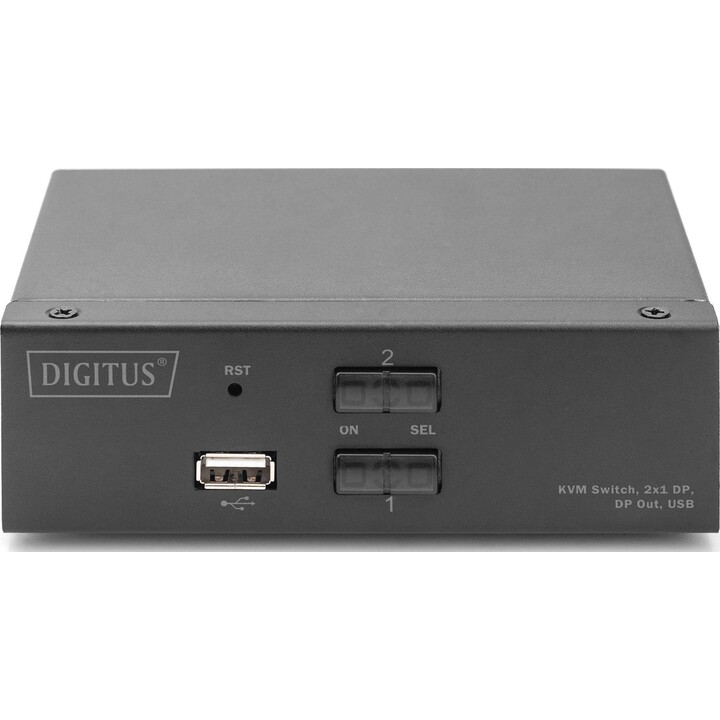 DIGITUS Displayport KVM Switch - 2-Port Single-Display
