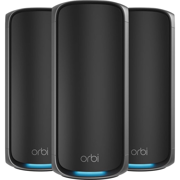 Sistema de rede em malha NETGEAR Orbi Series 970 (RBE973SB) WiFi 7 4 bandas ed. preto - Router