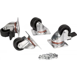 Equip EZW-2 castor wheels for Basic and Dynamic Flex cabinets, black