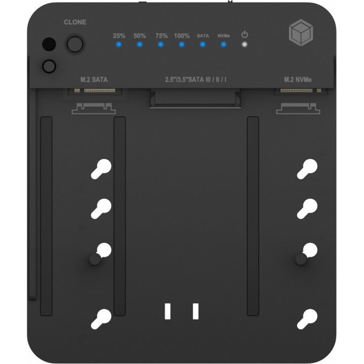 ICY BOX Dockingstation 6.4cm (2.5) & SATA & M.2 NVMe - USB 3.2