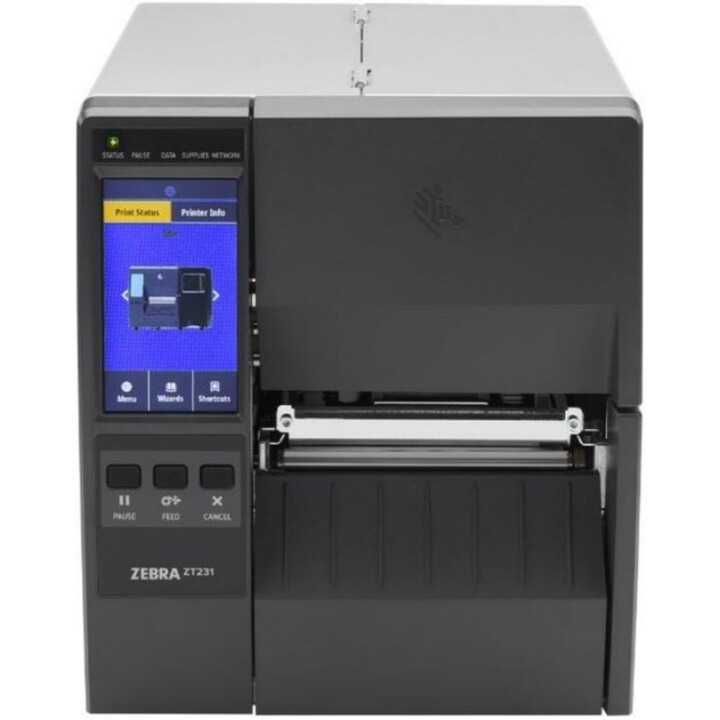 Impressora de etiquetas industriais térmicas diretas Zebra ZT231 de 4 polegadas e 203 dpi