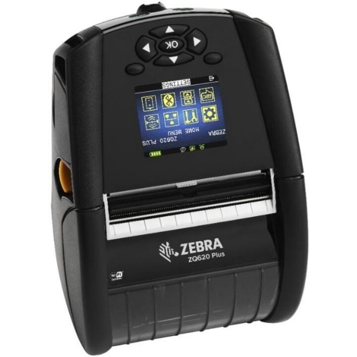 Impressora de etiquetas RFID móvel térmica direta de 4 polegadas e 203 dpi Zebra ZQ630 Plus
