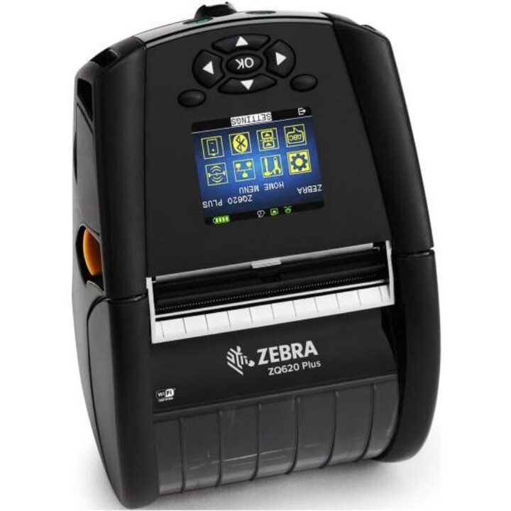 Impressora de etiquetas móvel térmica direta de 3 polegadas e 203 dpi Zebra ZQ620 Plus