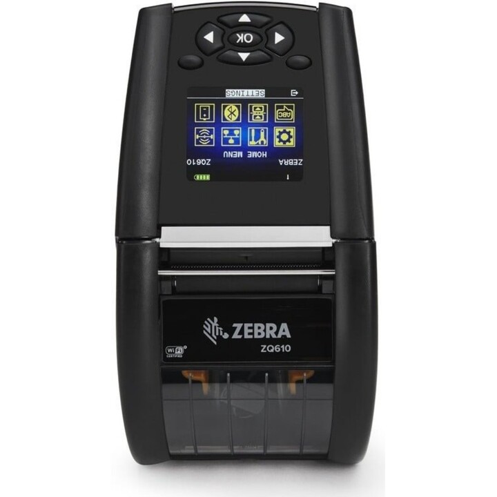 Impressora de etiquetas móvel térmica direta de 2 polegadas e 203 dpi Zebra ZQ610 Plus