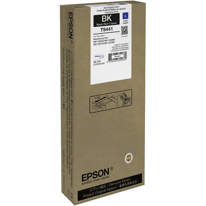 Epson Patrone T9441 WF PRO WF-5710 WF-5790 WF-5210 WF-5290, Schwarz L