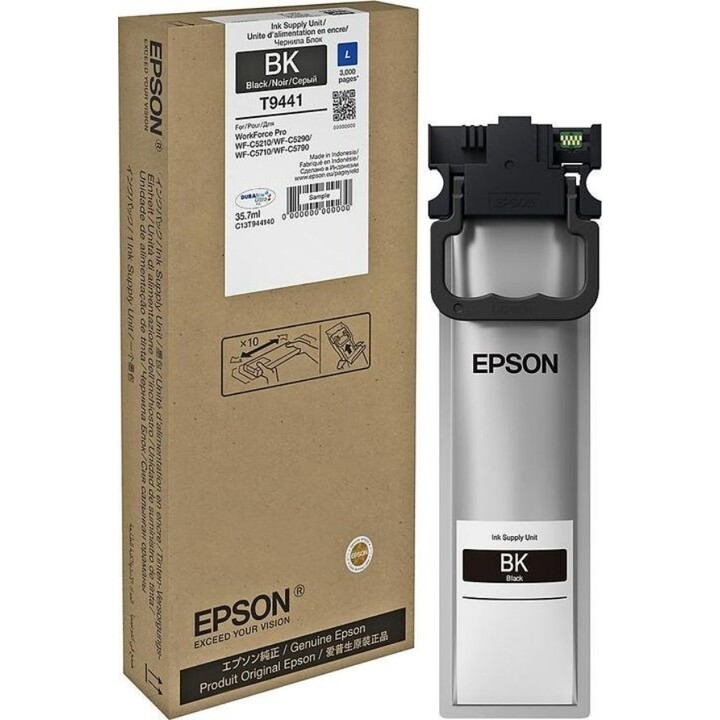 Epson Patrone T9441 WF PRO WF-5710 WF-5790 WF-5210 WF-5290, Schwarz L