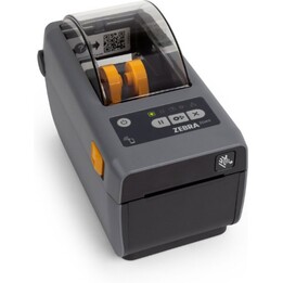 Impressora de etiquetas de secretária USB Ethernet térmica direta de 2 polegadas e 203 dpi Zebra ZD411