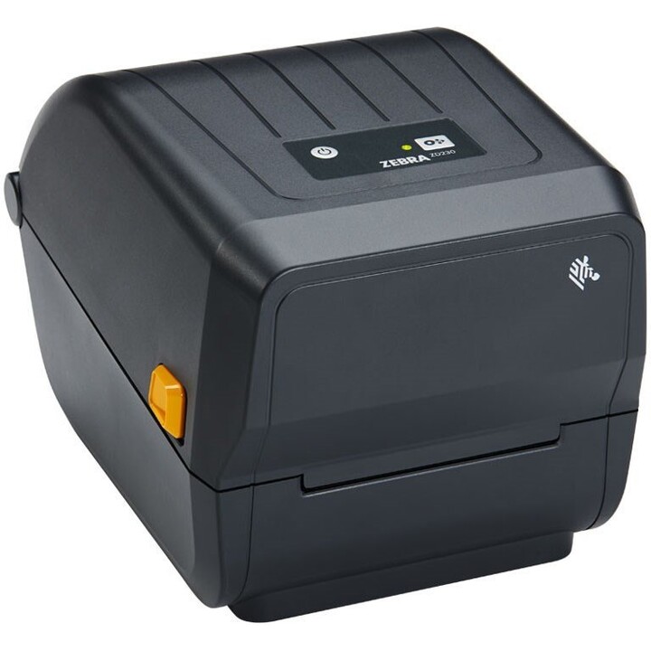 Impressora de etiquetas de secretária Zebra ZD230 de 4 polegadas e 203 dpi com transferência térmica, USB e Ethernet