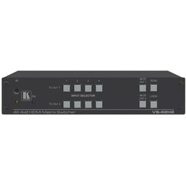 Kramer VS-42H2 4x2 4K60 HDR Conmutador de matriz HDMI HDCP 2.2 RS232 Ethernet