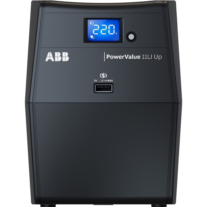 ABB PowerValue 11LI 1500VA 900W Line Interactive Tower USV LCD Display