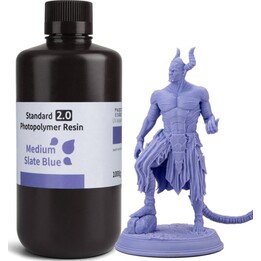 Résine Standard ELEGOO v2.0 Bleu Ardoise Moyen pour Imprimantes 3D à Résine LCD - 1KG