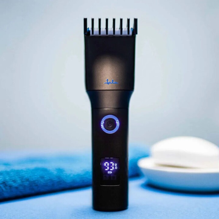 Máquina de cortar cabelo e aparador JATA JBCP3700, preto, lâmina de aço inoxidável