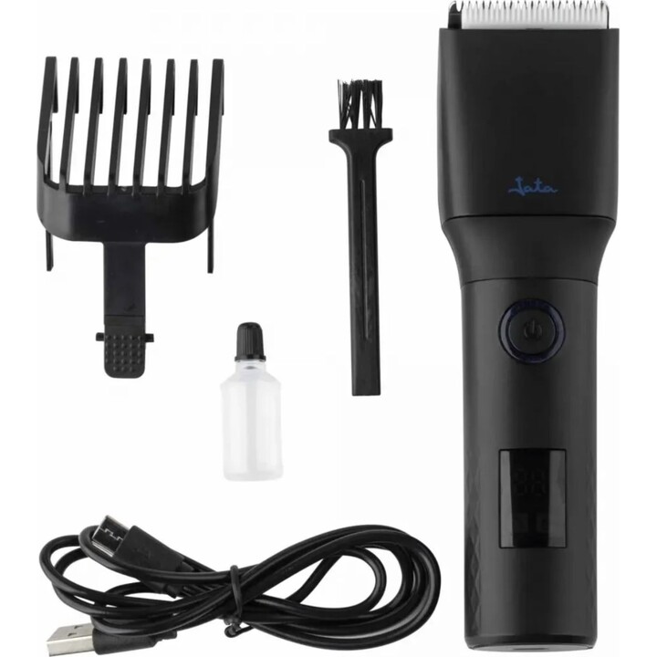 JATA JBCP3700 Haarschneidemaschine und Trimmer, Schwarz, Edelstahlklinge