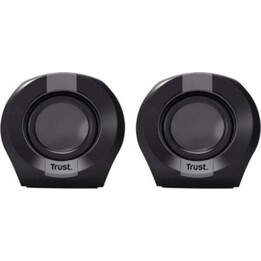 Trust 2.0 USB 8W Kompaktlautsprecher mit 3,5-mm-Eingang und integrierter Lautstärkeregelung
