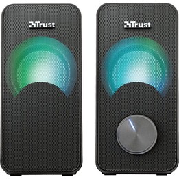 Trust Arys RGB 2.0 Haut-parleurs 6 W avec éclairage LED, noir