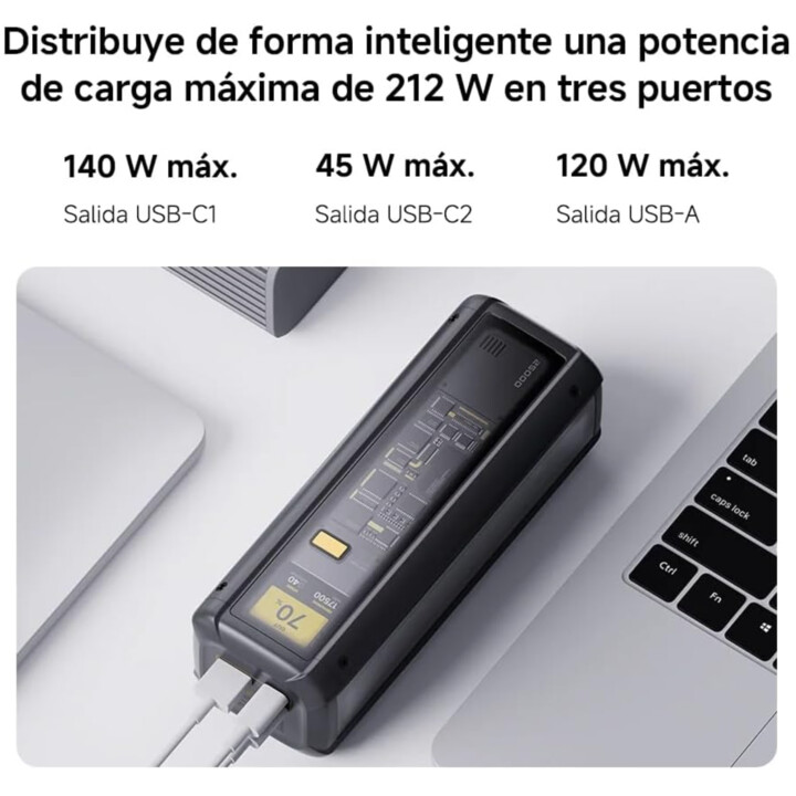 Xiaomi 212W HyperCharge Power Bank 25000mAh Negro
