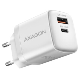 MOBILE CHARGER WALL USB 30W/2PORT WHITE ACU-PQ30W AXAGON