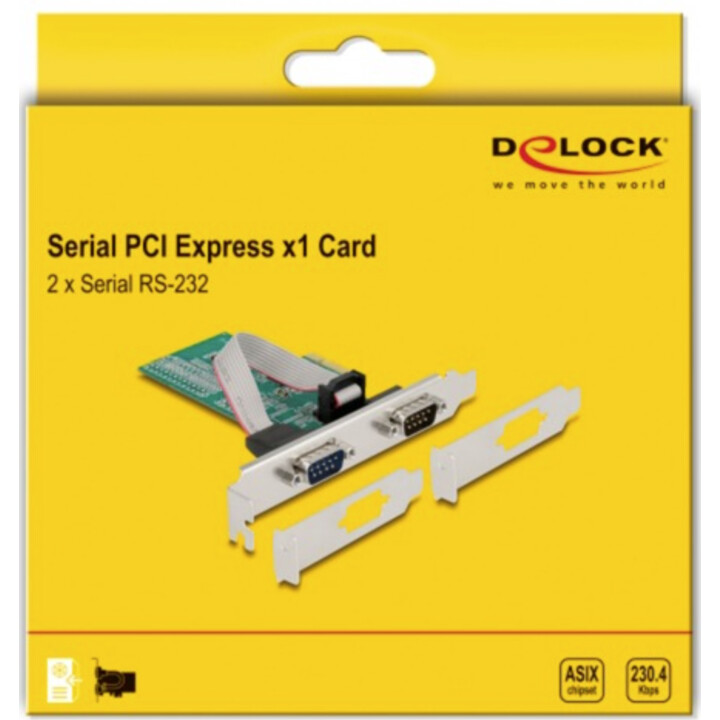 Delock 89555 Scheda PCI Express a 2 schede seriali RS-232