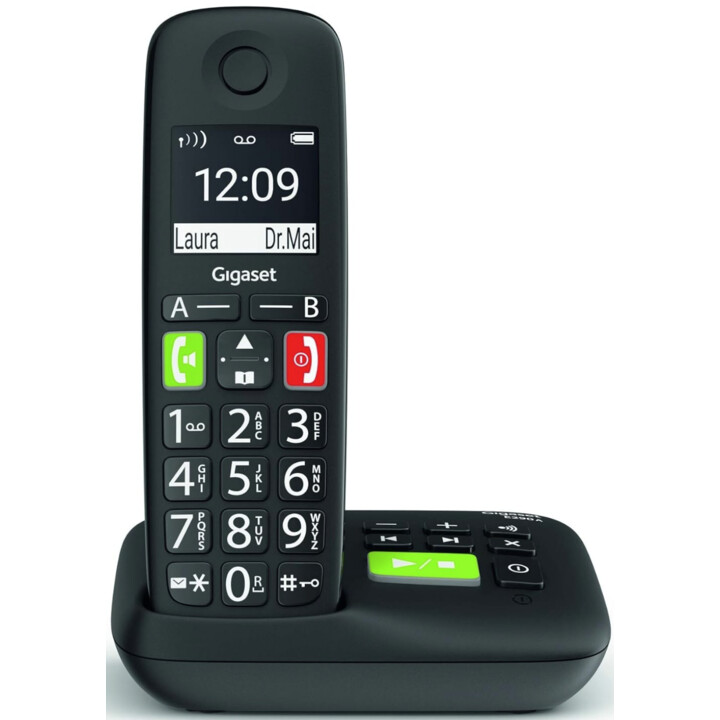 GIGASET E290A INT. TELÉFONO INALÁMBRICO DE BOTONES GRANDES CON CONTESTADOR AUTOMÁTICO