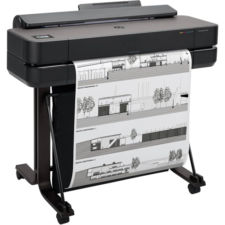 HP DesignJet T650, 61 cm (5HB08D), impressora de plotter, padrão A4-A1, 81 preto