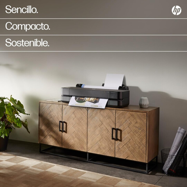 HP DesignJet T650, 61 cm (5HB08D), impressora de plotter, padrão A4-A1, 81 preto