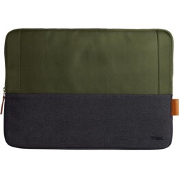 Custodia Trust Lisboa per laptop fino a 16" in tessuto riciclato trapuntato impermeabile elegante verde