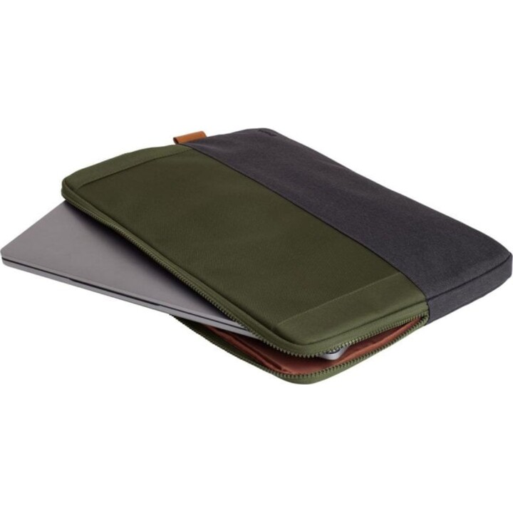 Funda portátil Trust Lisboa hasta 16" tejido reciclado acolchado impermeable verde elegante