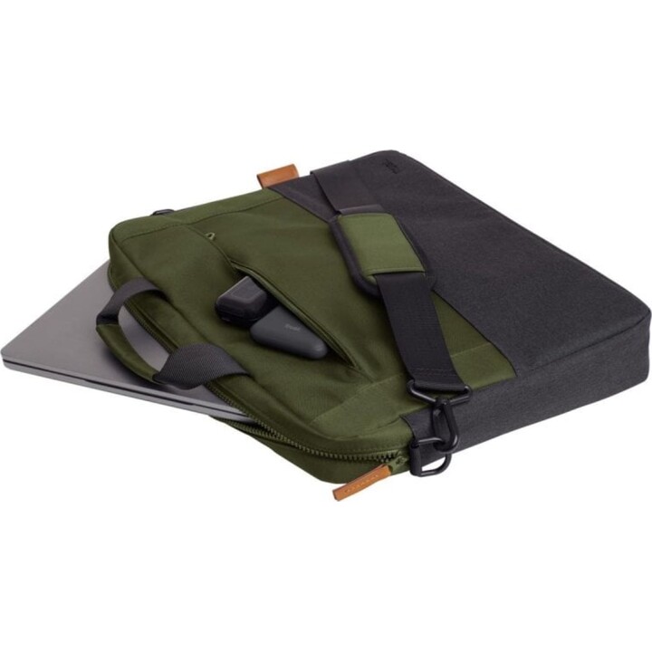 Trust Lisbon Cartella fino a 16" Scomparto impermeabile imbottito in PET riciclato verde
