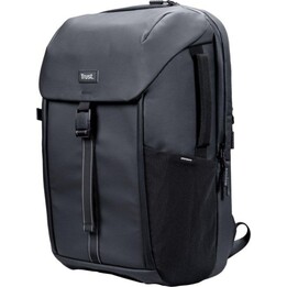 Trust Jersey Rucksack für Laptops bis 17 Zoll, grau, wasserabweisend, 25 l