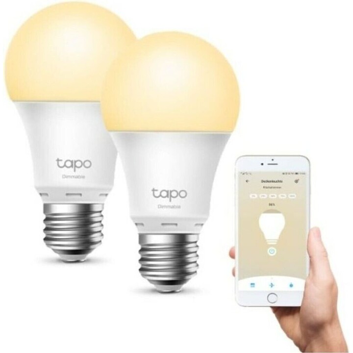 TP-Link Tapo Dimmable Smart Light Bulb, 2-Pack