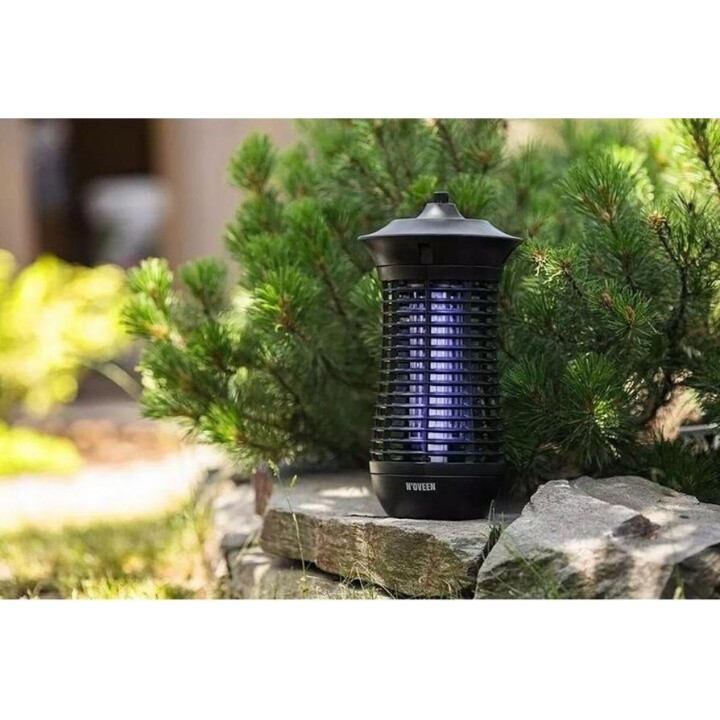 N'oveen IKN18 IPX4 Lámpara Insecticida Profesional, Negra