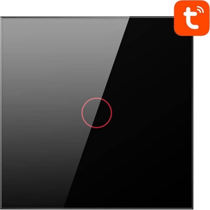 Avatto TS02-EU-B1 1 pulsante WiFi Nero - Interruttore Táctil Inteligente
