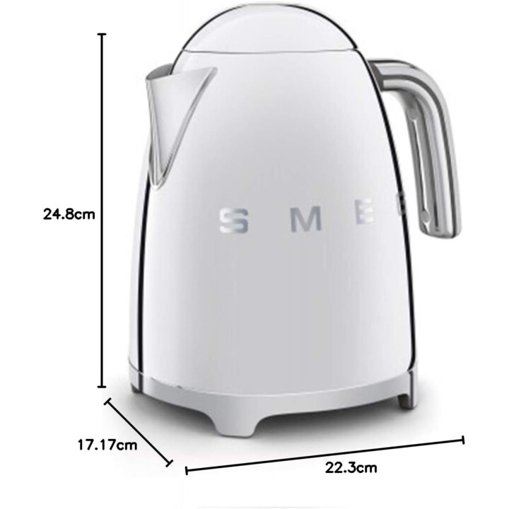 SMEG KLF03SSEU, Electric Kettle 50's Style, Chrome