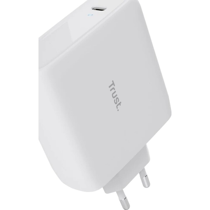 Trust 25140 USB-C 100w carregador de parede compatível com Pd e Pps 5a cor branca