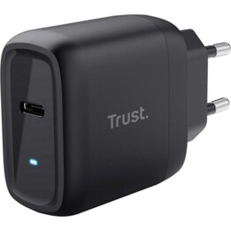 Carregador Trust Maxo GaN USB-C 45 W com cabo USB-C de 2 m, preto