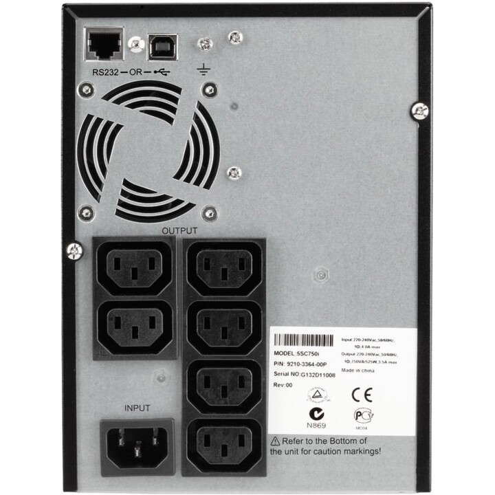 Eaton 5SC750I 750VA 525W Line Interactive Tower UPS LCD 6x C13 Outlets
