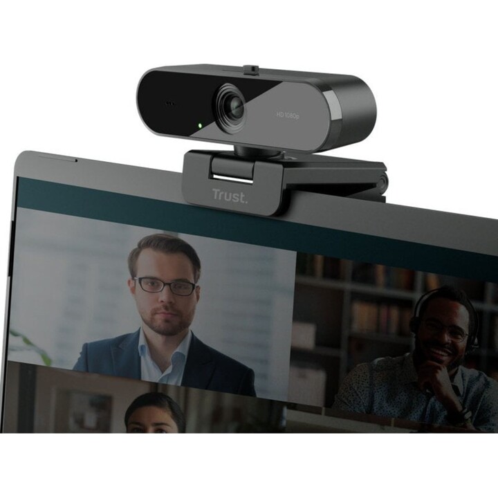 Trust TW-200 Full-HD-Webcam mit Weitwinkelobjektiv – Schwarz