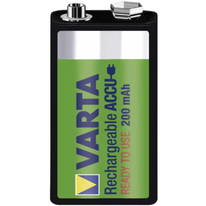 Rechargeable battery 9V 200mAh Ni-Mh Varta ACCU READY TO USE (Blister)