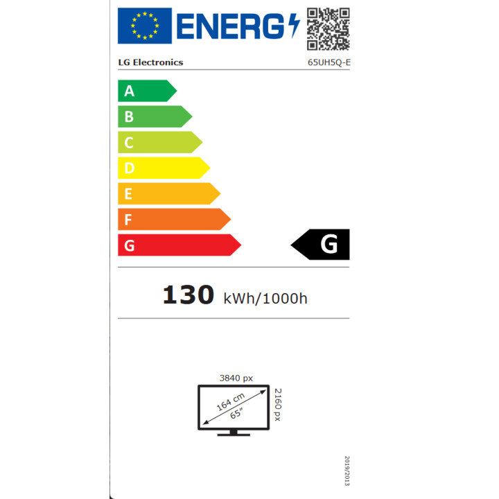 LG 65UH5Q E Ecrã de sinalização digital UHD de 65 polegadas com 500 Nits de brilho Plataforma webOS