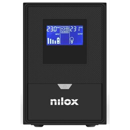 Nilox NXGCLISW152X9V2 1500VA 1050W Premium Line Interactive Sinewave Torre SAI AVR Batería Hot Swap 2 Salidas CA