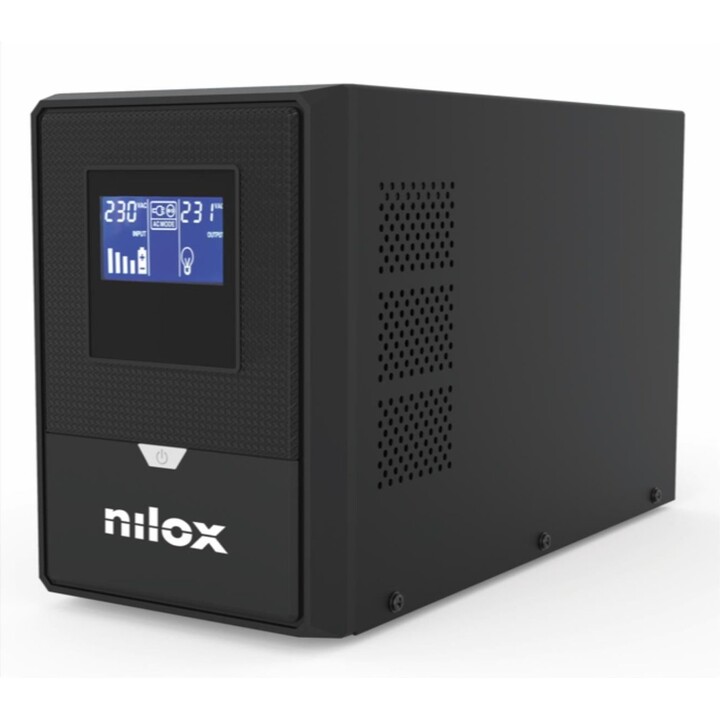 Nilox NXGCLISW152X9V2 1500VA 1050W Premium Line Interactive Sinewave Tower UPS AVR Hot Swap Battery 2 uscite AC