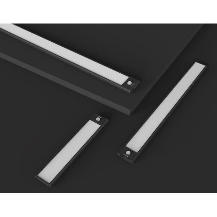 Yeelight YLCG006-B Luz LED para armario con sensor de movimiento para armario, 60 cm, 2700 K, Negro