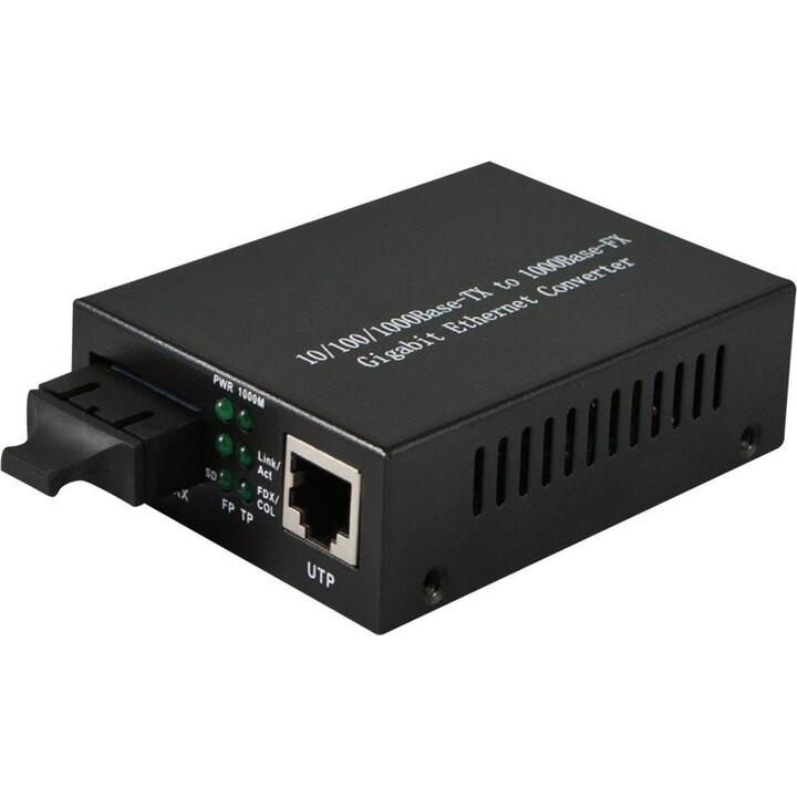 Z ALLNET Medienkonverter 10/100/1000BASE-T auf 1000BASE-LX Singlemode SC Verbindung 10km ALL-MC105G-SC-SM