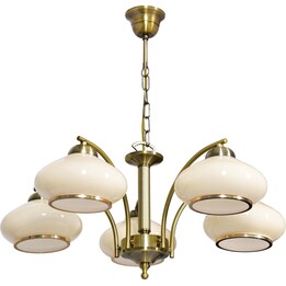 Candeeiro suspenso de teto Activejet Classic RITA Patina 5xE27 para sala de estar