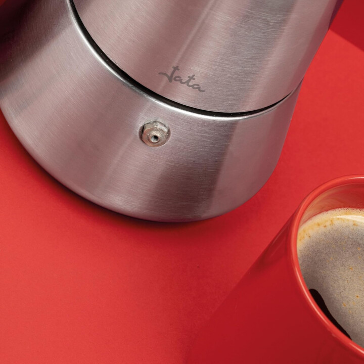 Jata máquina de café italiana odin corpo em aço inoxidável 12 chávenas cax112