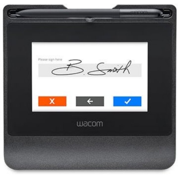Wacom STU540 Bloco de Assinaturas LCD a cores de 5 polegadas Caneta EMR 1024 níveis de pressão