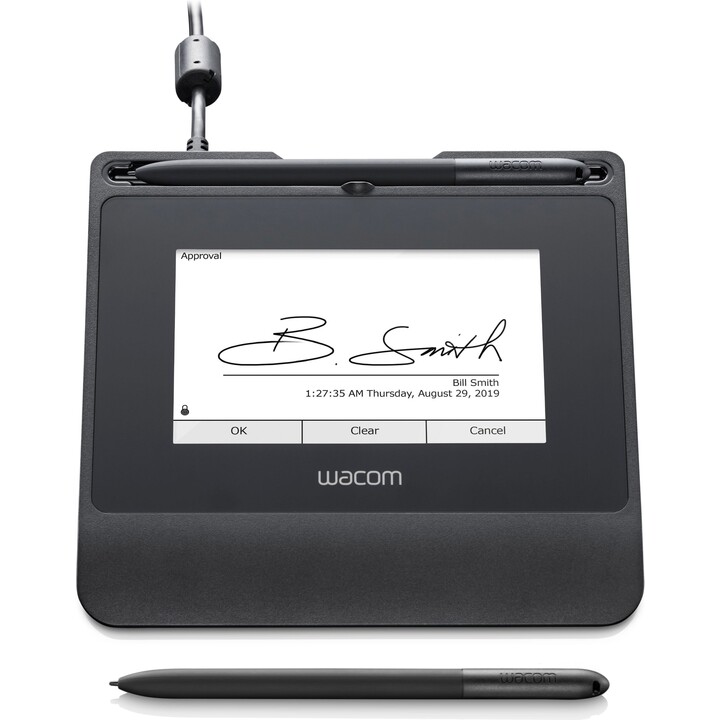 Wacom STU540 Bloco de Assinaturas LCD a cores de 5 polegadas Caneta EMR 1024 níveis de pressão