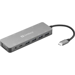 Base de viaje Sandberg 136-45 USB-C 13 en 1 PD de 100 W