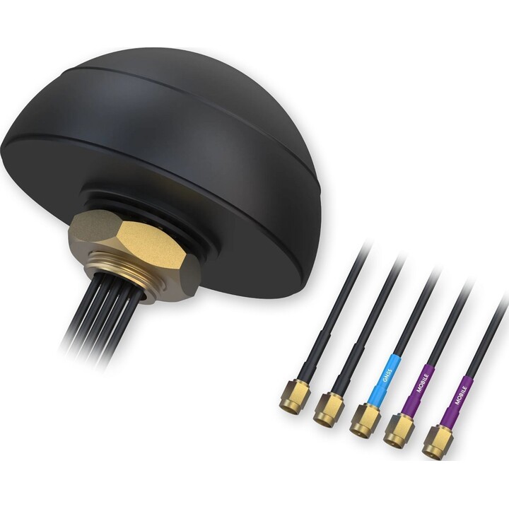 Teltonika PR1KCO28 Combo MIMO Mobile/GNSS/WIFI Roof SMA Antenna