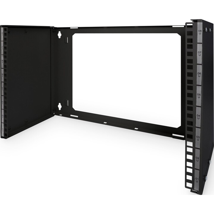 DIGITUS wall mount patch holder 19" 8U black